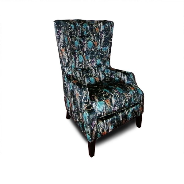 Azure Throne Accent Chair