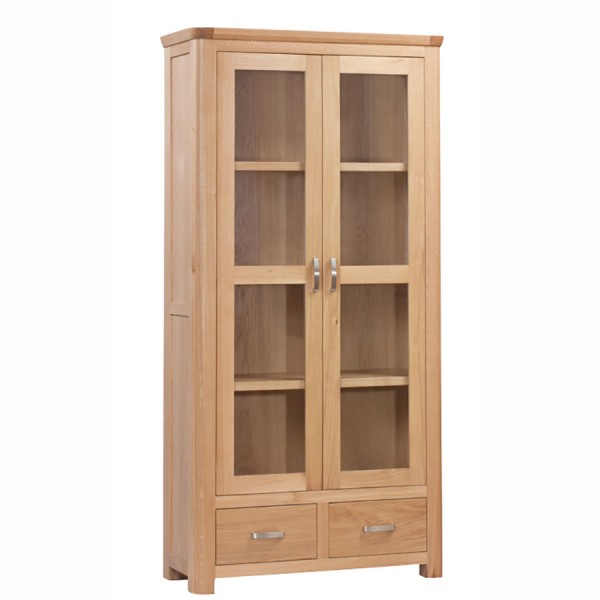 Treviso Oak  Display Cabinet