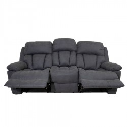 Benson 3 Seater Reclining Charcoal 