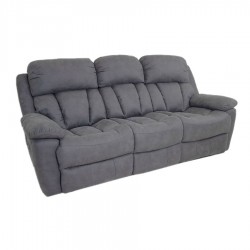 Benson 3 Seater Reclining Charcoal 