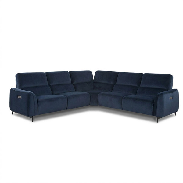 Bowen Corner Electric Sofa Steel Blue
