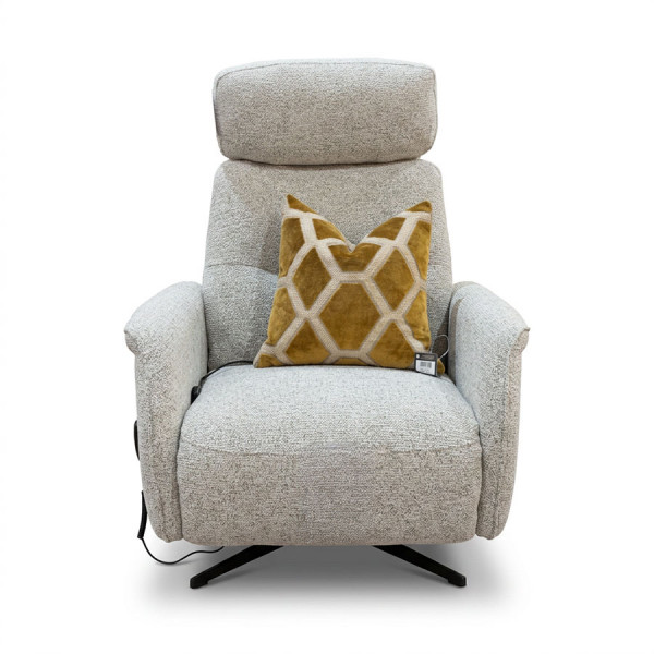Moree Electric Recliner Beige Fabric