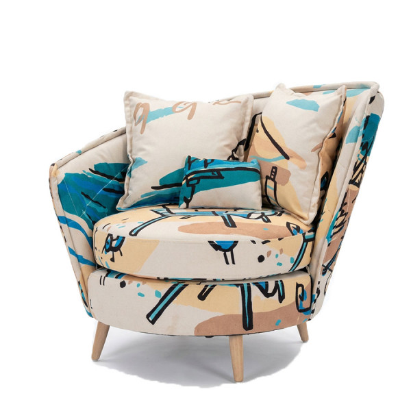 Fama Volta Chair & Footstool